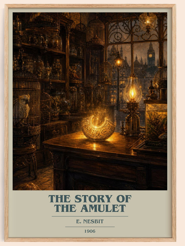 The Story Of The Amulet Book Cover Poster by E. Nesbit