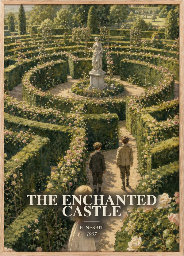 The Enchanted Castle Book Watercolour Illustration by E. Nesbit