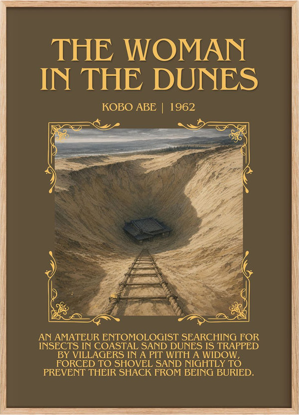 The Woman in the Dunes Minimalist Book Poster by Kobo Abé