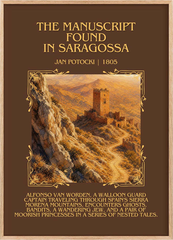 Manuscript Found in Saragossa Minimalist Book Poster by Jan Potocki