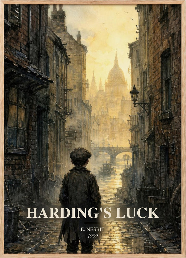 Harding's Luck Book Watercolour Illustration by E. Nesbit