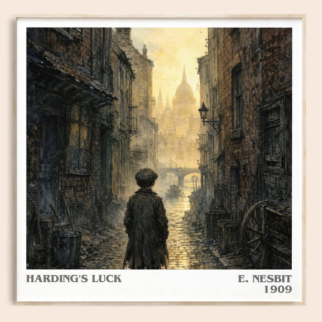 Harding'S Luck Literary Art Print by E. Nesbit
