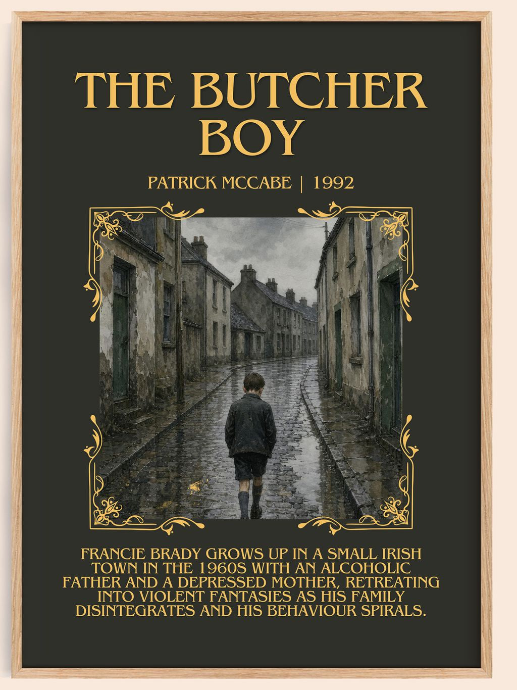 The Butcher Boy Minimalist Book Poster by Patrick McCabe – book poster