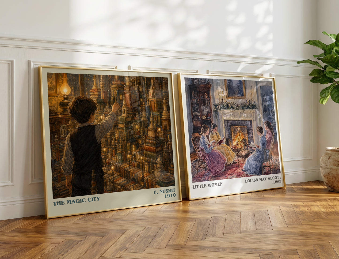 The Magic City literary print on bookshelf – E. Nesbit fan gift
