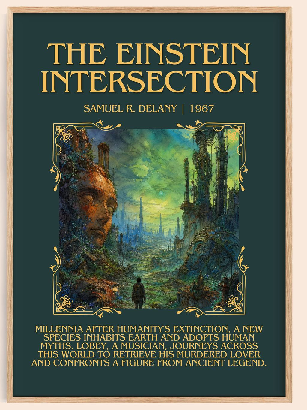 The Einstein Intersection Minimalist Book Poster by Samuel R. Delany – book poster