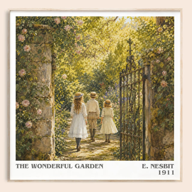 The Wonderful Garden Literary Art Print by E. Nesbit