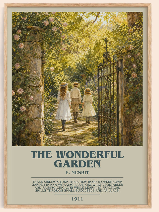 The Wonderful Garden Bookish Wall Art by E. Nesbit