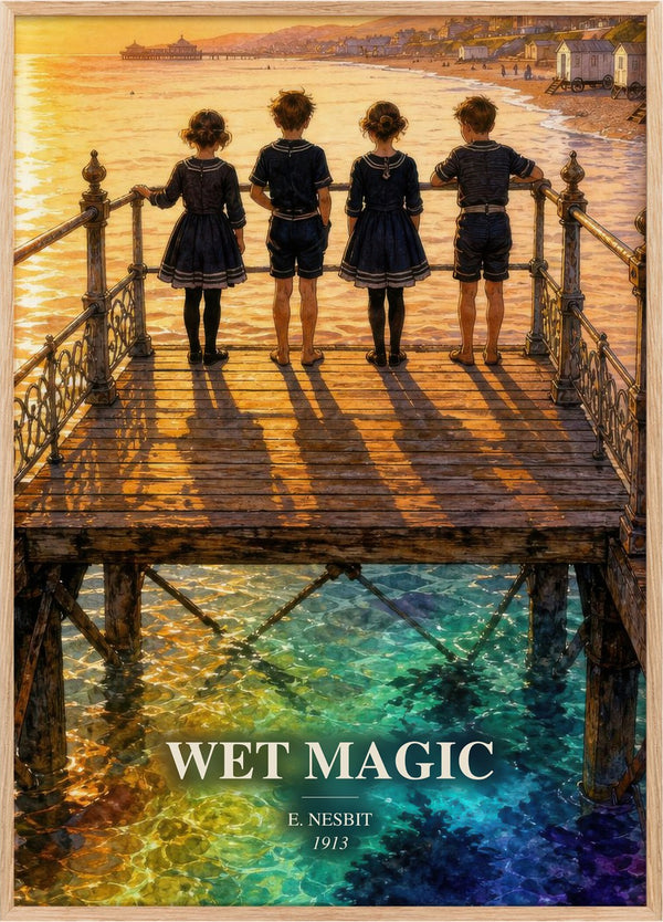 Wet Magic Book Watercolour Illustration by E. Nesbit