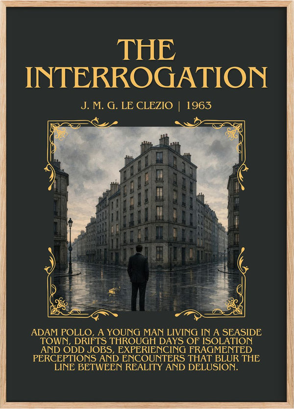 The Interrogation Minimalist Book Poster by J. M. G. Le Clezio
