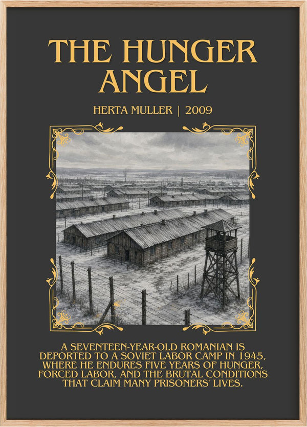 The Hunger Angel Minimalist Book Poster by Herta Müller