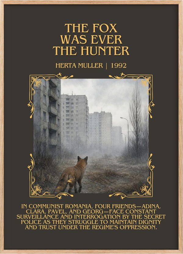 The Fox Was Ever The Hunter Minimalist Book Poster by Herta Müller