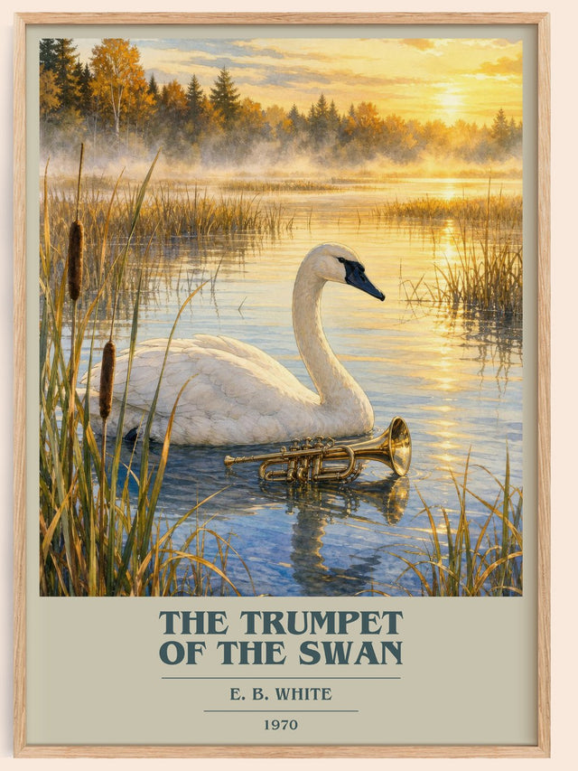 The Trumpet Of The Swan Book Cover Poster by E. B. White