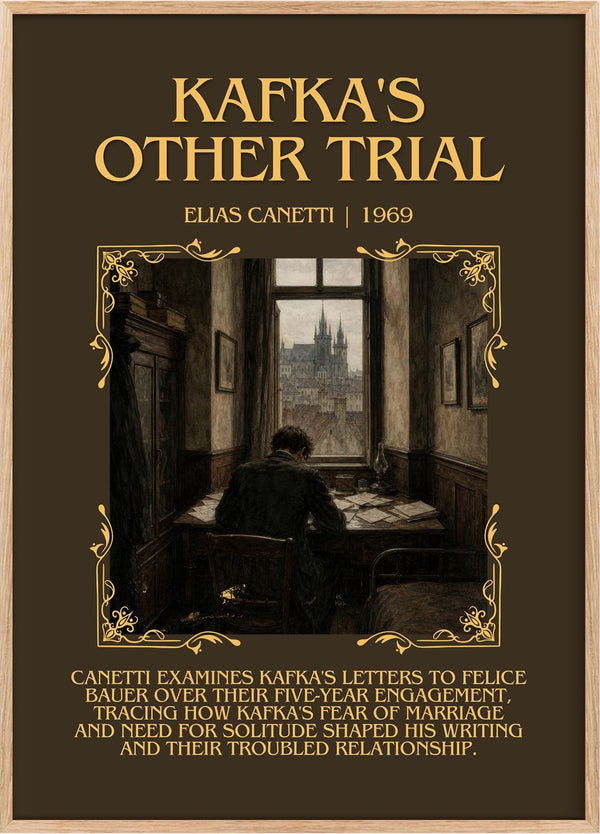Kafka's Other Trial Minimalist Book Poster by Elias Canetti