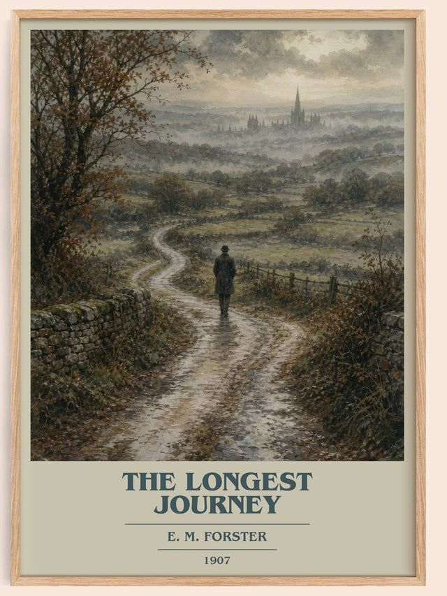 The Longest Journey Book Cover Poster by E. M. Forster