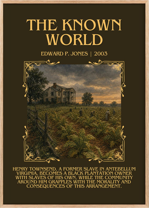 The Known World Minimalist Book Poster by Edward P. Jones