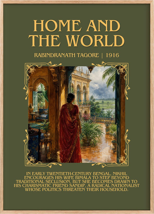 Home and the World Minimalist Book Poster by Rabindranath Tagore