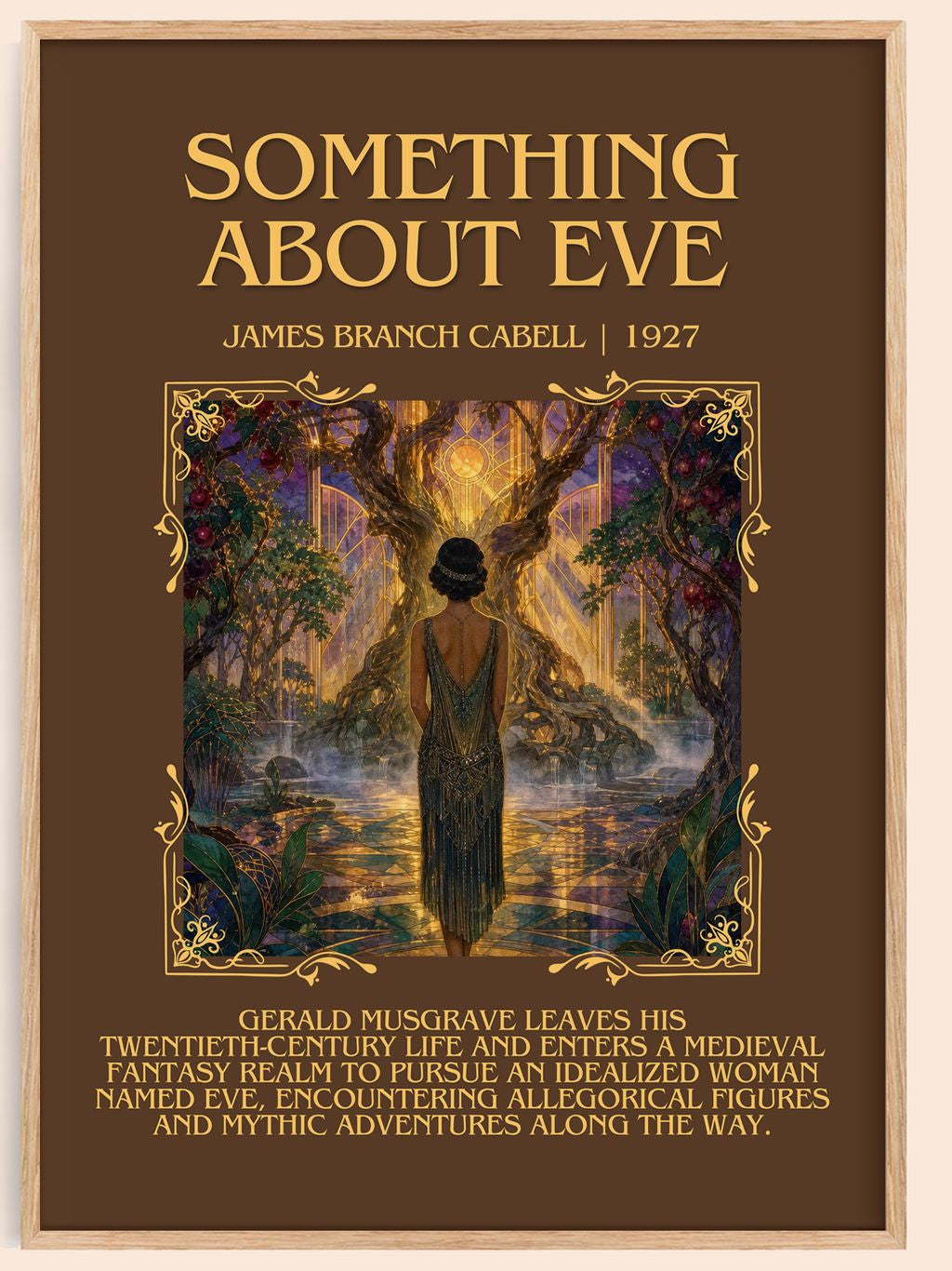 Something About Eve Minimalist Book Poster by James Branch Cabell – book poster
