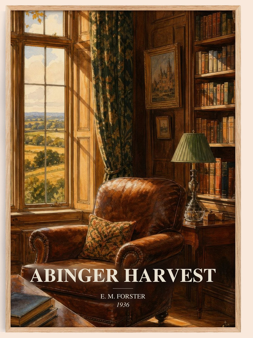 Abinger Harvest watercolour book poster by E. M. Forster – framed literary art print