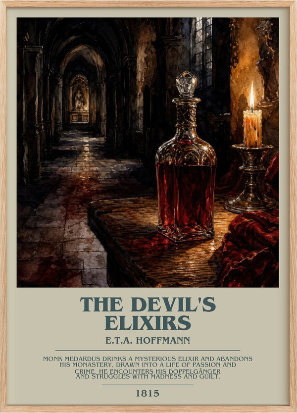 The Devil's Elixirs Bookish Wall Art by E.T.A. Hoffmann