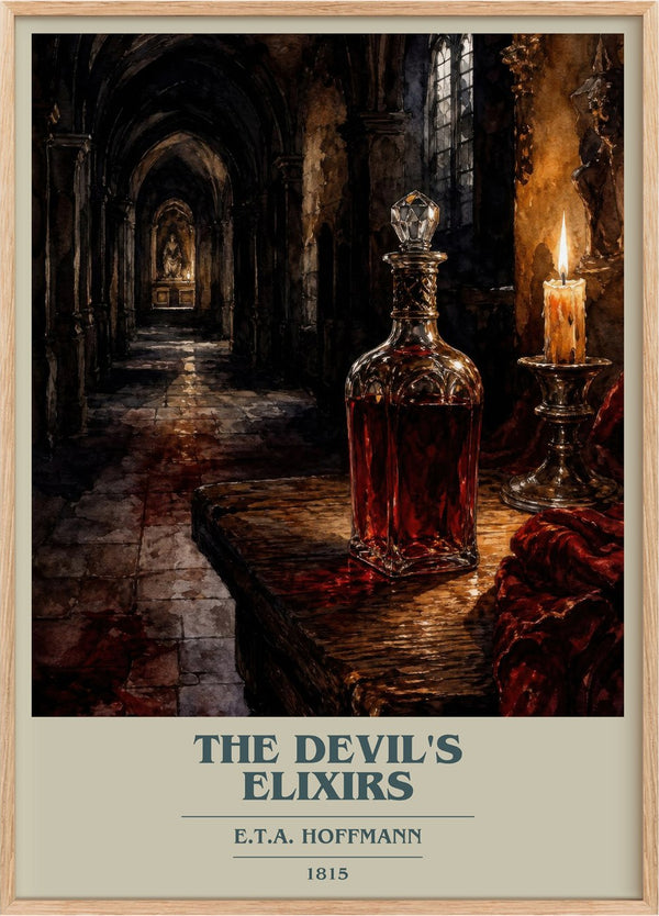 The Devil's Elixirs Book Cover Poster by E.T.A. Hoffmann