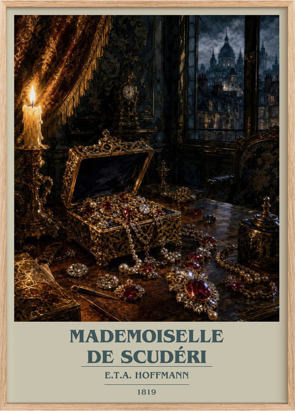 Mademoiselle De Scudéri Book Cover Poster by E.T.A. Hoffmann