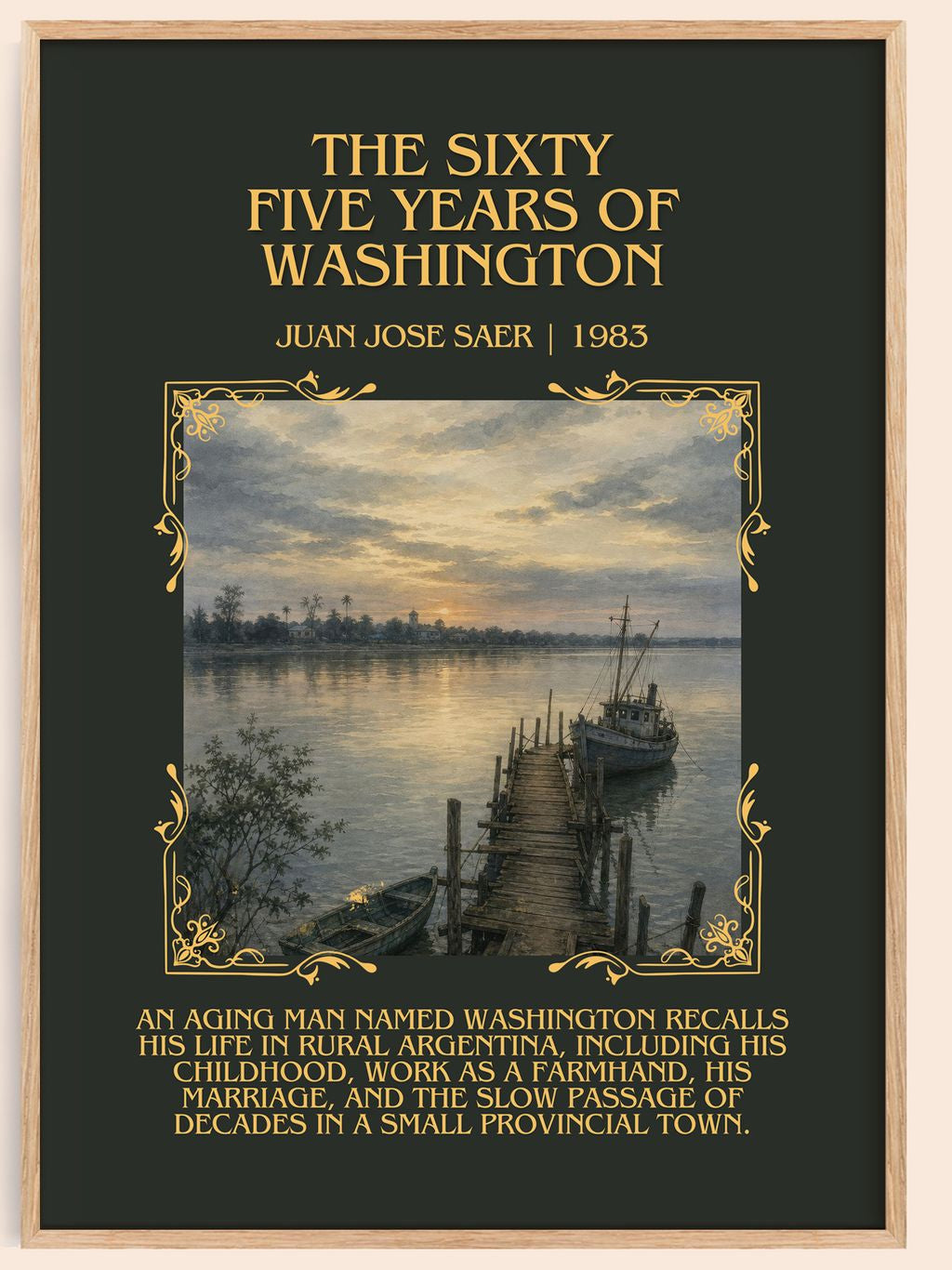 Sixty Five Years Of Washington Minimalist Book Poster by J. Saer – book poster
