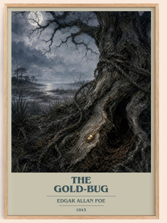 The Gold-Bug Book Cover Poster by Edgar Allan Poe