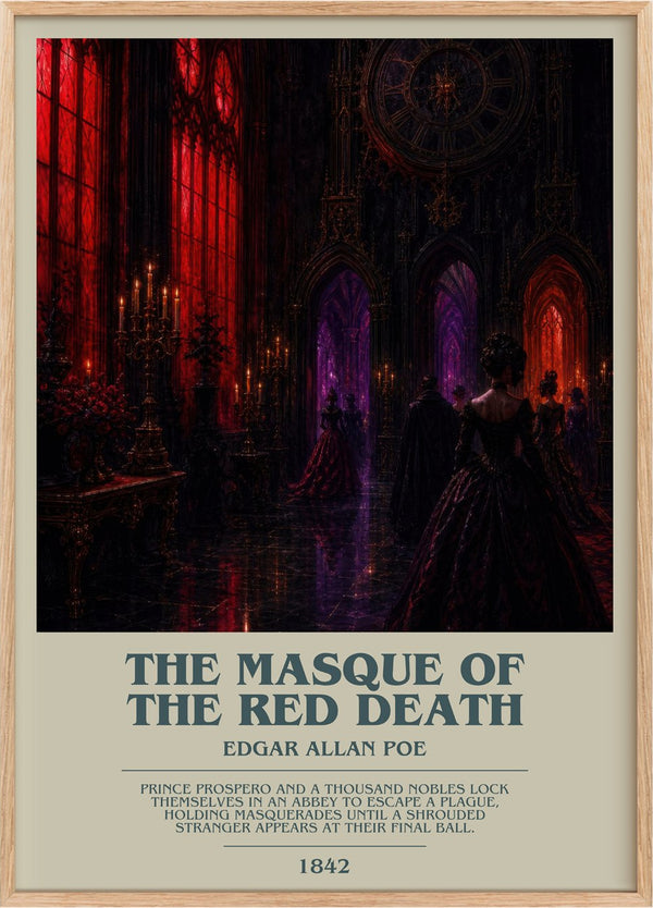 The Masque Of The Red Death Bookish Wall Art by Edgar Allan Poe
