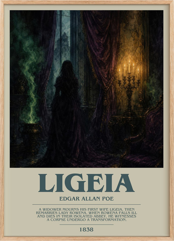 Ligeia Bookish Wall Art by Edgar Allan Poe