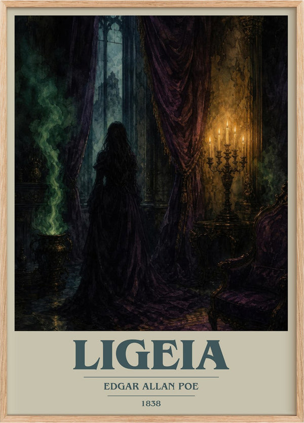 Ligeia Book Cover Poster by Edgar Allan Poe