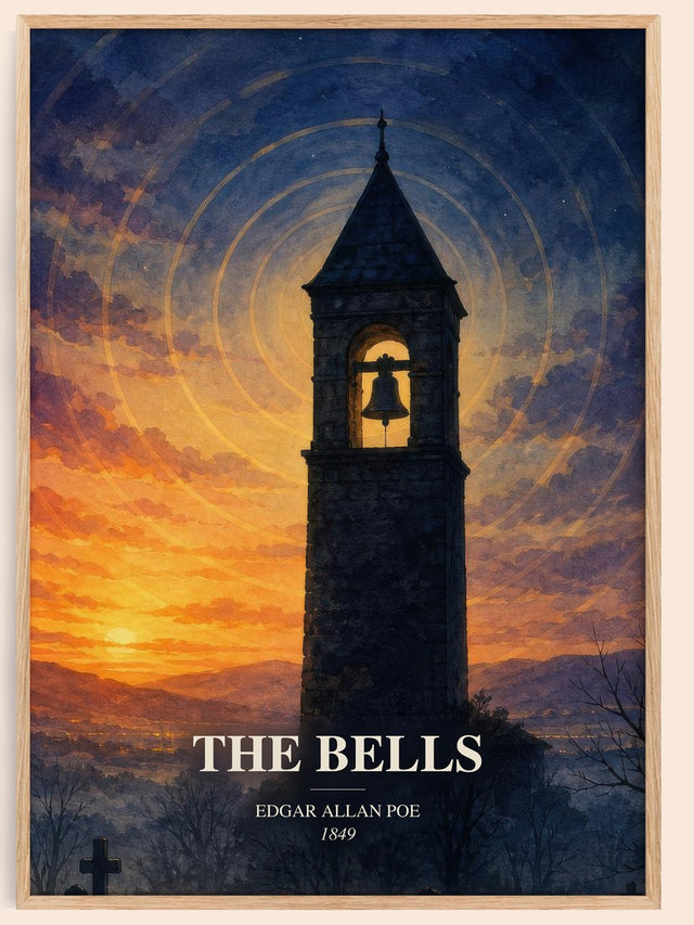 The Bells Book Watercolour Illustration by Edgar Allan Poe