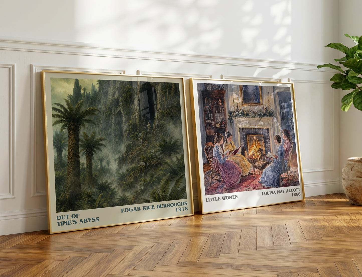 Out Of Time'S Abyss literary print on bookshelf – Edgar Rice Burroughs fan gift