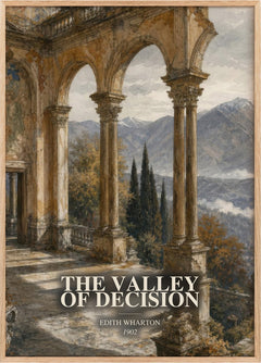 The Valley Of Decision Book Watercolour Illustration by Edith Wharton