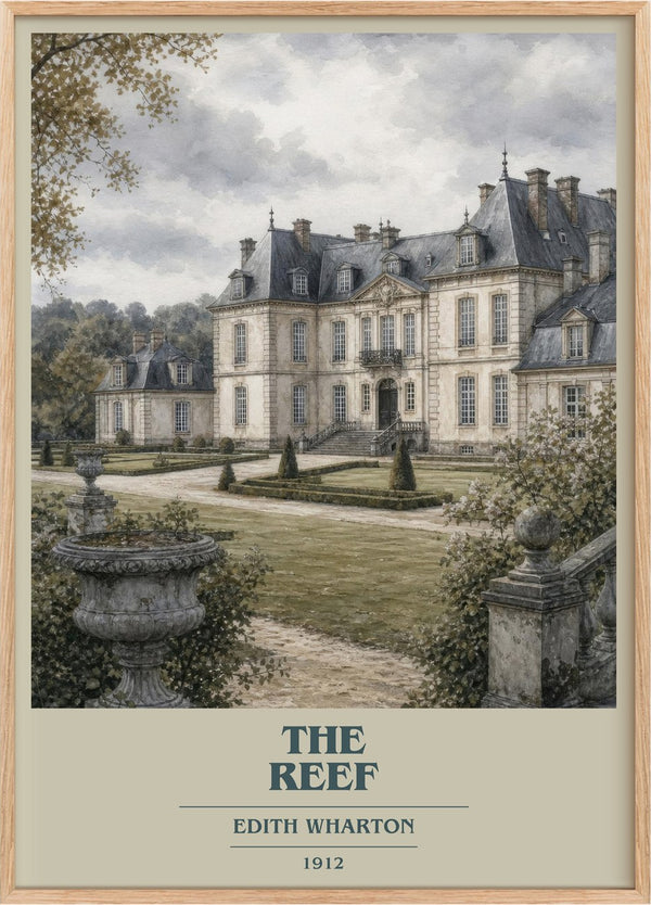 The Reef Book Cover Poster by Edith Wharton
