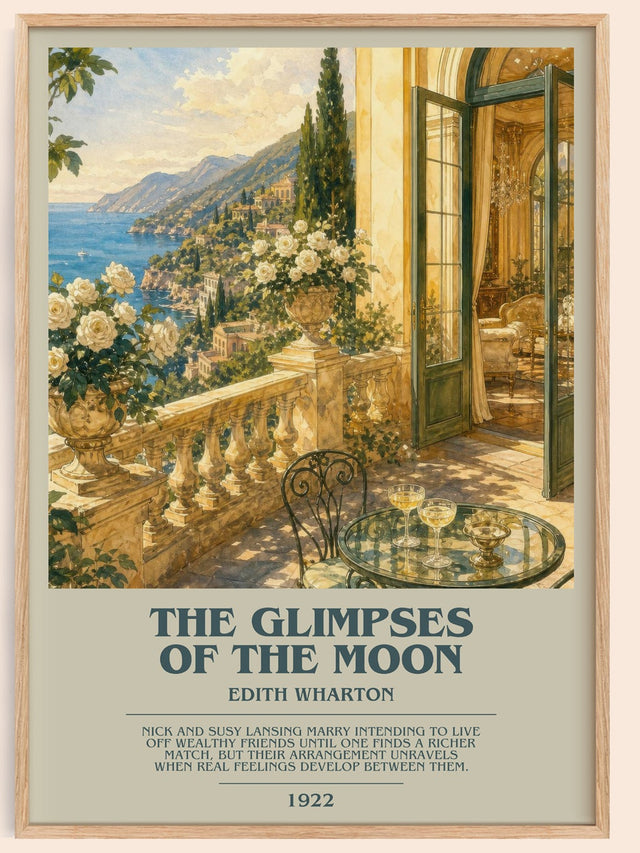 The Glimpses Of The Moon Bookish Wall Art by Edith Wharton
