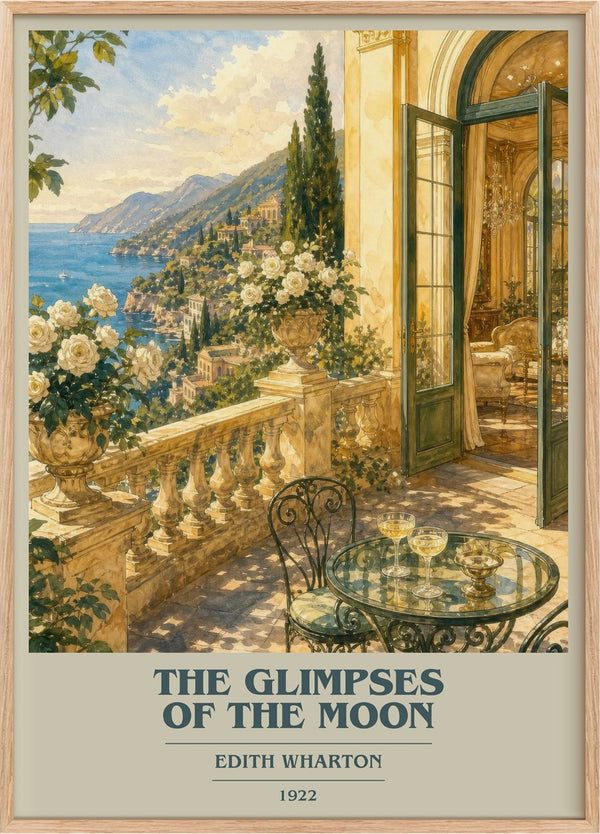 The Glimpses Of The Moon Book Cover Poster by Edith Wharton