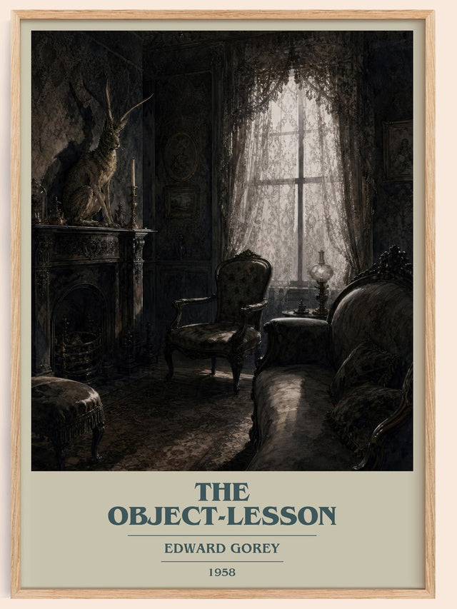 The Object-Lesson Book Cover Poster by Edward Gorey
