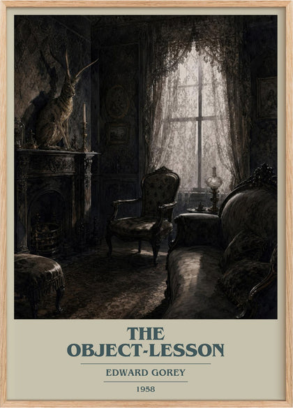 The Object-Lesson Book Cover Poster by Edward Gorey