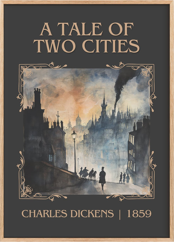 A Tale of Two Cities Classic Book Art Print by Charles Dickens