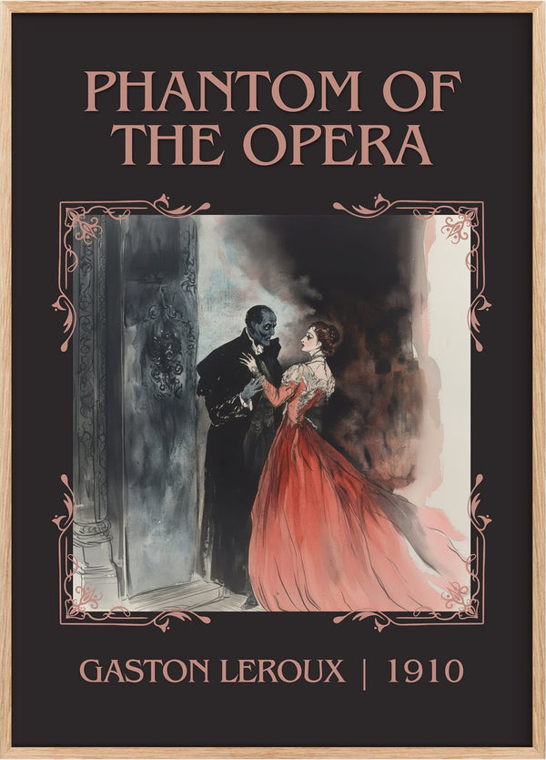 The Phantom of the Opera Classic Book Art Print by Gaston Leroux