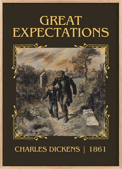 Great Expectations Classic Book Art Print by Charles Dickens