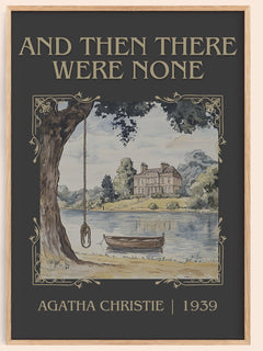 And Then There Were None Classic Book Art Print by Agatha Christie