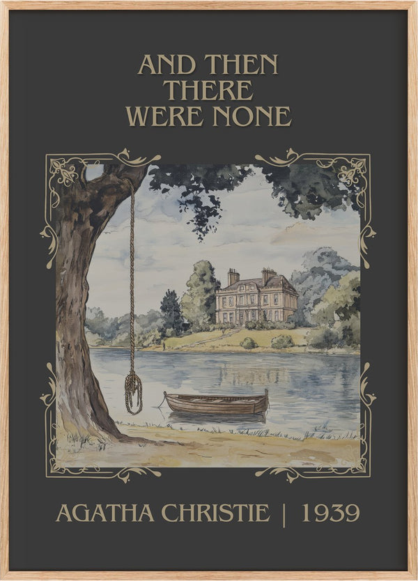 And Then There Were None Classic Book Art Print by Agatha Christie