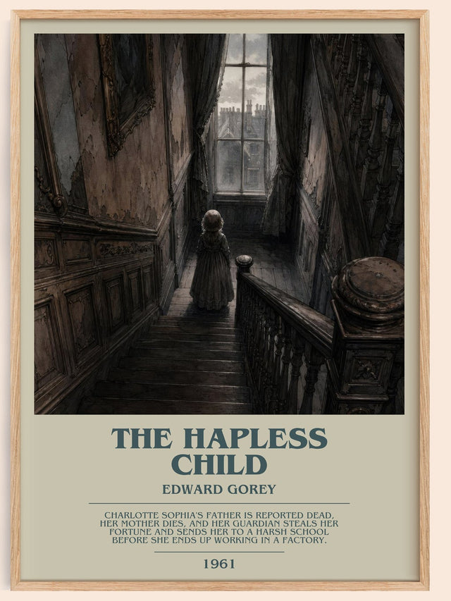 The Hapless Child Bookish Wall Art by Edward Gorey