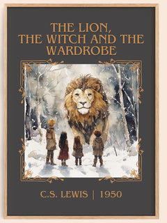 Lion, the Witch and the Wardrobe Classic Book Art Print by C. S. Lewis