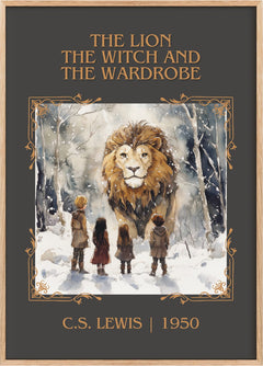 Lion, the Witch and the Wardrobe Classic Book Art Print by C. S. Lewis