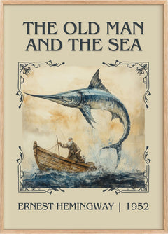 The Old Man and the Sea Classic Book Art Print by Ernest Hemingway