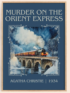 Murder On The Orient Express Classic Book Art Print by Agatha Christie