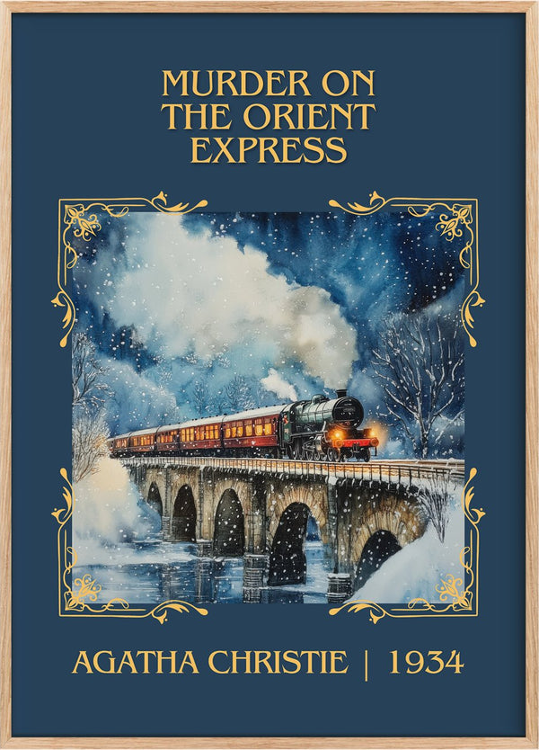 Murder On The Orient Express Classic Book Art Print by Agatha Christie