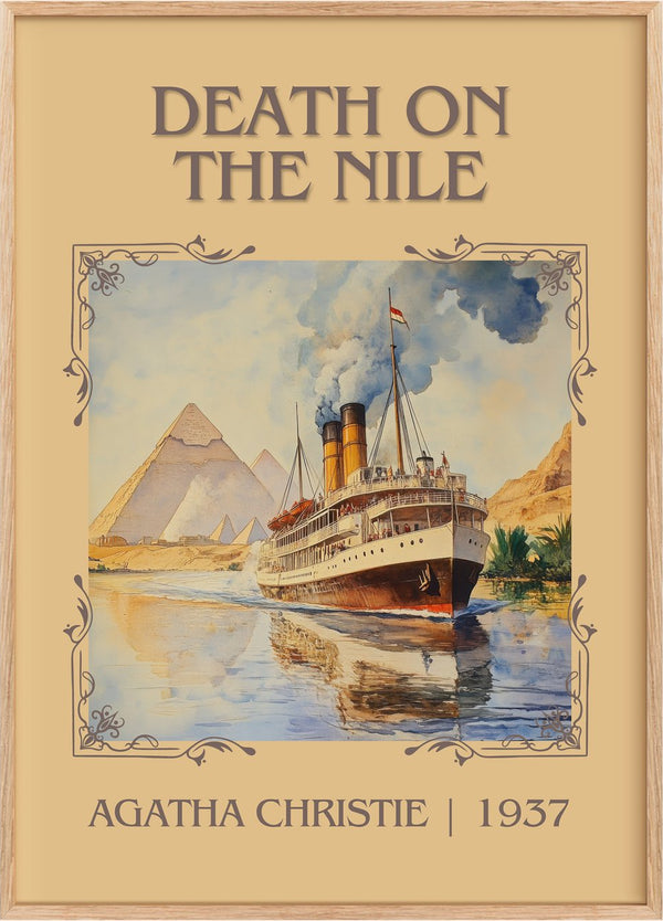 Death on the Nile Classic Book Art Print by Agatha Christie